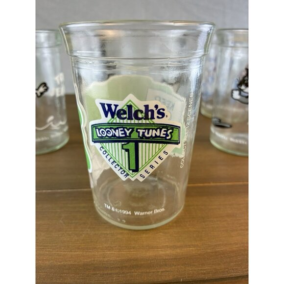 Vintage 1974-1976 Looney Tunes Welch’s Juice Glasses Set of 7 Warner Bros. - Picture 12 of 16